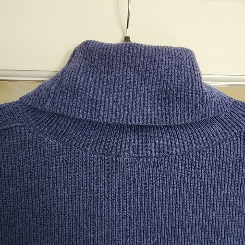 Free People Oversized Colorblock Turtleneck Sweater Small Flawed See Description